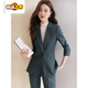 Luo Meng Navy Blue Suit Jacket Women 2026 New Customized Design Women's Professional Formal Suit Suit Work Clothes 9920 Gray Single Suit Regular S 80-91Jin Jin is equal to 0.5 kg