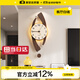 MEISD clock wall clock living room 2025 new modern retro clock wall hanging high-end cream art quartz wall clock 70% of customers choose peach wood grain large size 30*75.5cm