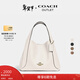 COACH Gift Outlet Women's Bag HADLEY No. 21 Half-Moon Bag Shoulder Crossbody Bag Vegetable Basket Commuting B4/Chalk White