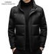 Emporio Armani EA7 Armani winter men's white duck down jacket high-end casual thickened warm short stand-up collar jacket men's fashion black M