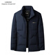 Emporio Armani EA7 Armani winter new down jacket fashionable casual stand-up collar thickened middle-aged men's windproof and warm men's clothing black L 170 90-110Jin Jin is equal to 0.5 kg