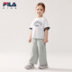 FILA children's clothing short T-shirt 2026 spring girls short-sleeved T-shirt
