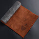 TIMECARE tea towel, suede tea towel, tea cloth, tea table towel, rag, Chinese absorbent pot towel, kung fu tea set accessories, custom Zen suede tea towel-brown