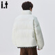 CHOCOOLATE it American trendy brand fake two-piece design loose cotton jacket for men in winter cold-proof, warm, comfortable, casual and versatile jacket off-white 2XL recommended 165-190Jin Jin equals 0.5 kg