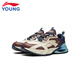 Li Ning (LI-NING) children's shoes, children's sports shoes, boys' arc light 2 shock-absorbing rebound support stable casual shoes 37YKCW002-5