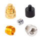 Xu ordered conversion screw camera stand microphone microphone clamp 5/8 adapter nut 1/4 mutual rotation 3/8 connector with 1/4 internal rotation 3/8 external copper (nickel-plated) nut 1 pack