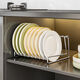 Fantasy dinner plate drain rack 304 stainless steel 9 grid 6 grid dish drying rack cutting board chopping board rack dish storage kitchen storage rack 304 stainless steel dish rack 9 grid