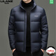 利郎商场同款男士羽绒服冬季新款立领白鸭绒短款休闲加厚保暖外套 咖色 4XL 195