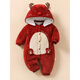 Disney Plush Cotton Clothes Winter Baby One-piece Clothespin Cotton Baby Clothes Thickened Winter Outing Clothes Warm and Cute Full Moon Festive Warm Deer (Mink Velvet) 59cm