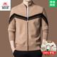 International Milan Ordos city-produced 100% woolen sweater for men in winter autumn and winter casual stand-up collar sweater sheep. Cashmere sweater jacket 5607 - camel high-end special grade non-pilling 2025 autumn and winter new model XL 175 (recommended weight 140-160Jin Jin is equal to 0.5 kg)