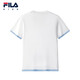 FILA liquid ammonia finishing children's tops 2025 new autumn short-sleeved T-shirt for boys and girls standard white-WT 175