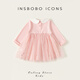 INSBOBO Girls Dress 2026 Spring New Children's Dress Girls Good-looking Princess Dress Western Style Clothes Pink 80