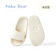 Nido Bear children's slippers summer home shoes boys and girls non-slip baby slippers children's sandals off-white single layer 20 inner length