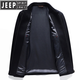 JEEP SPIRIT hiver nouvelle veste épaissie en velours revers pour hommes d'âge moyen et âgés affaires administratives vétérans veste en laine de papa noir L