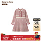 PawinPaw shopping mall same style cartoon bear children's clothing 25 years new winter new girls sweater dress Red red/20 160