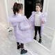 G.duck baby girl down jacket new shiny no-wash trendy winter coat 2025 new plus velvet warm jacket trendy pink 120