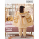 MiiOW children's pajamas 2026 new autumn and winter girls' plus velvet and thickened coral velvet three-layer quilted home clothes set 34174 three-layer quilted plus velvet and thickened One size fits all 10 yards Recommended 110-120CM, 35-45Jin Jin equals 0.5 kg