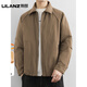 LILANZ official down jacket men's winter trendy brand loose white duck down executive jacket men's solid color warm top W5905 Cocoa-Flagship Model M (about 100~120Jin Jin equals 0.5kg can be worn)