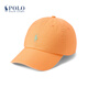 Polo Ralph Lauren Unisex Classic Cotton Khaki Baseball Cap RL54195 800-Orange ONE