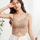 New style small vest lace bottoming beautiful back female sexy tube top bra suspender wrap chest black inner wear white one size