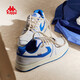 Kappa (Kappa) Women's Shoes Women's 2025 Winter New Thick Soled Height White Shoes Soft Soled Sports Shoes Casual Versatile Couple Shoes Classic White/Mao Yue Blue 39