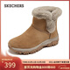 Skechers New Year's gift boots for women 2025 new winter velvet warm snow boots high-top outdoor casual boots 169103