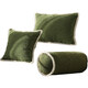 Jun Yuexi Nordic style sofa pillow light luxury and high-end living room three-dimensional moss pattern bedside cushion back cushion micro velvet large lucky rabbit-honey mustard (core included, one-piece non-detachable) pillowcase pillow (core included)