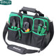 TMJD MISS old A tool bag storage bag repair bag electrician bag green and black oxford cloth multi-functional storage SN8604 13-inch shoulder bag LA212818