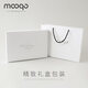 MOOQO scarf men's winter Korean style versatile striped warm scarf birthday gift gift box trendy gray rice line