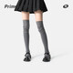 Pami (pami) miu knee-high socks, black socks, women's spring and summer boots, long legs, high non-slip gray jk stockings, gray_70cm knee-high socks, one size fits all, suitable for sizes 36-39
