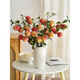 Fruit Apple Artificial Flower Living Room Decoration Fruit Branches Green Plants Gardening Vase Flower Arrangement Decoration and 4 Yellow Apricots 5 Branches