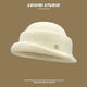 2025 New Hepburn Style High Quality Thousand Gold Hat Fisherman Hat Women's Autumn and Winter Temperament Versatile Elegant Basin Hat Trend Thousand Gold S Standard - Beige m (56-58cm)