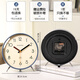 Wall ear 2026 new simple desk clock living room desktop clock desktop clock advanced alarm clock desk clock atmospheric creative ornaments off-white