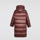 5+(FivePlus) Winter Hooded Long 25 New Shiny Down Jacket Women's 90% Duck Down High Warm Over-the-Knee Jacket
