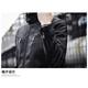 Jeanswest Outdoor Sports Jacket Men's Autumn and Winter Slim Leather Jacket Motorcycle Wear Casual Trendy Stand Collar Top Black XL