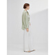 JESSIE Lyocell Tencel profile shirt women's lapel long-sleeved high-intelligence breathable top 2026 spring new style green S