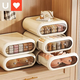 Yusenyi underwear storage box household underwear storage box drawer-type three-in-one sock compartment artifact two-piece set (underwear box-sock box) transparent tea
