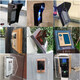 UJUNO access control doorbell rain cover outdoor access control machine building video intercom acrylic outdoor waterproof cover box rain cover small size without cover