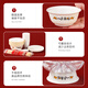 SHUANG YU disposable tableware five-piece set Bafanglaicai corn starch 20 servings (bowl + plate + cup + chopsticks + spoon)