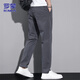 ROMON pants men's spring 2026 new loose casual pants men's business commuting straight trousers dark gray 32