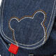 MIKIHOUSE children's accessories backpack bear embroidered baby backpack 1 and 3 years old, direct mail from Japan Indigo Blue (33) F