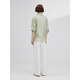 JESSIE Lyocell Tencel profile shirt women's lapel long-sleeved high-intelligence breathable top 2026 spring new style green S
