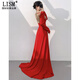 LISM Designer International Light Luxury Brand Red Evening Dress Women 2026 New Style Temperament Socialite High-end Light Luxury Heavy Industry Red S