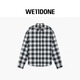 WE11DONE Celebrity Same Style 26 Spring New Arrival Plaid Shirt Urban Style Casual Fashion Daily Black XS