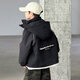 Disney 6-15 years old children's down jacket boys winter cotton coat 2026 new cotton coat thickened autumn and winter style winter cotton jacket medium cotton coat black 170 cm