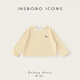 INSBOBO children's clothing girls long-sleeved T-shirt 2026 spring new style children's striped tops girls clothes medium and large children yellow stripes 110