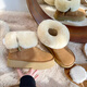 Woodpecker thick-soled snow boots for women 2025 new winter plus velvet and thickened fur integrated Northeast large cotton shoes warm short boots brown plus velvet and thickened to keep warm 37 (235mm)