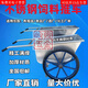 Yusenyi Stainless Steel Dumper Truck Two-wheel Bucket Trolley Farm Feed Trolley Push Cart Material Transport Trolley 304 Stainless Steel Small Bucket Truck (1.0)