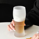 Pupan Creative Frosted Textured Beer Cup Large Capacity Glass Craft Wheat Draft Beer Cup Cold Drink Cup Juice Cup Beverage Cup Transparent Beer Cup 460ml