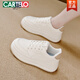 CARTELO thick-soled white shoes for women 2026 new platform spring and autumn women's shoes sports breathable student casual versatile height-increasing sneakers khaki 40